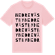 Pink Cotton t-shirt med Nedre Västby ordlek t-shirt