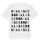 White t-shirt med Niklasberg ordlek t-shirt