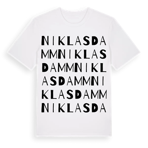 Niklasdamm ordlek t-shirt – ekologisk bomull t-shirt från PinShirt