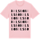 Pink Cotton t-shirt med Nilsbo ordlek t-shirt