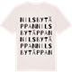 Vintage White t-shirt med Nilsbytäppan ordlek t-shirt