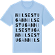 Blue Soul t-shirt med Nilsestugan ordlek t-shirt