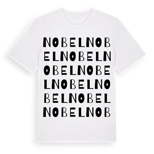 Nobel ordlek t-shirt – ekologisk bomull t-shirt från PinShirt