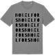 Mid Heather Gray t-shirt med Nobelfors ordlek t-shirt