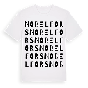 Nobelfors ordlek t-shirt – ekologisk bomull t-shirt från PinShirt