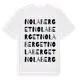 White t-shirt med Nolaberget ordlek t-shirt