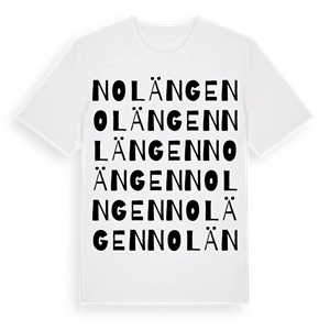 Nolängen ordlek t-shirt – ekologisk bomull t-shirt från Pinshirt