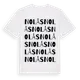White t-shirt med Nolås ordlek t-shirt