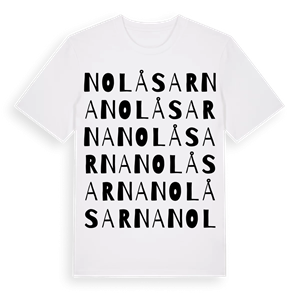 Nolåsarna ordlek t-shirt – ekologisk bomull t-shirt från PinShirt