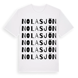 Nolasjön ordlek t-shirt – ekologisk bomull t-shirt från PinShirt