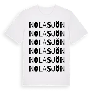 Nolasjön ordlek t-shirt – ekologisk bomull t-shirt från Pinshirt