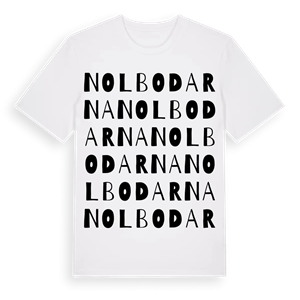 Nolbodarna ordlek t-shirt – ekologisk bomull t-shirt från PinShirt