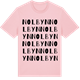 Pink Cotton t-shirt med Nolbyn ordlek t-shirt