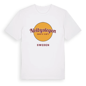 Nolbystegen cirkel t-shirt – ekologisk bomull t-shirt från PinShirt
