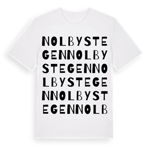 Nolbystegen ordlek t-shirt – ekologisk bomull t-shirt från PinShirt