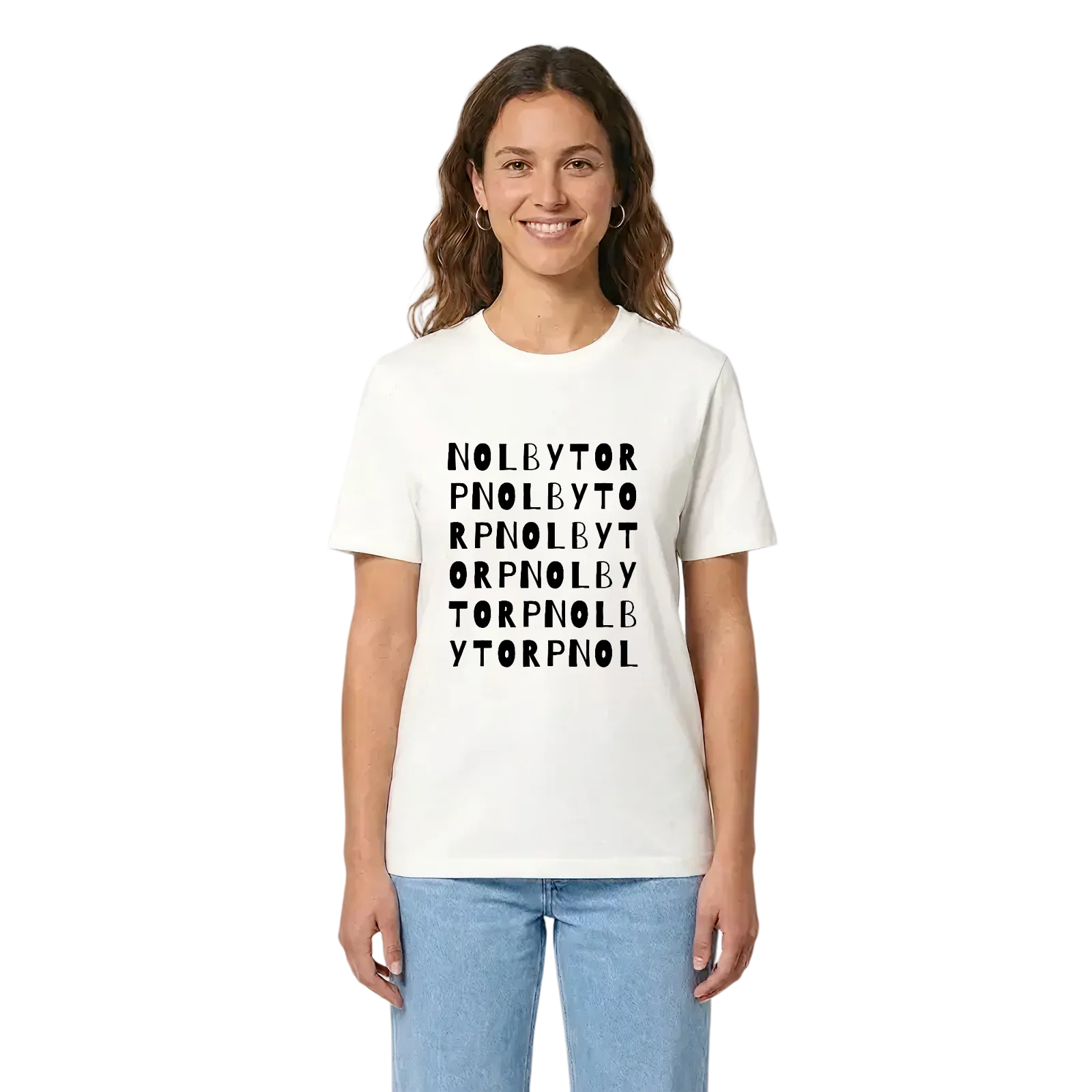 Nolbytorp ordlek t-shirt – White, i miljö
