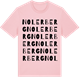 Pink Cotton t-shirt med Noler Berg ordlek t-shirt