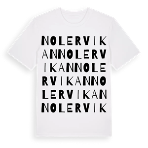 Noler Vikan ordlek t-shirt – ekologisk bomull t-shirt från PinShirt