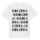White t-shirt med Noler Vikan ordlek t-shirt