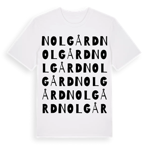 Nolgård ordlek t-shirt – ekologisk bomull t-shirt från PinShirt