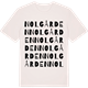Vintage White t-shirt med Nolgården ordlek t-shirt