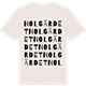 Vintage White t-shirt med Nolgärdet ordlek t-shirt