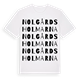 White t-shirt med Nolgårdsholmarna ordlek t-shirt
