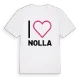 Jag älskar Nolla t-shirt stort tryck