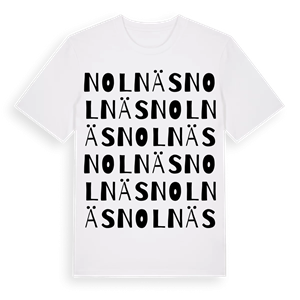 Nolnäs ordlek t-shirt – ekologisk bomull t-shirt från Pinshirt