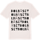 Vintage White t-shirt med Nolnäset ordlek t-shirt