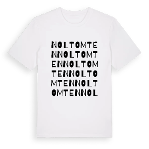 Noltomten ordlek t-shirt – ekologisk bomull t-shirt från PinShirt