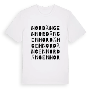 Nordängen ordlek t-shirt – ekologisk bomull t-shirt från PinShirt