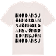 Vintage White t-shirt med Nordansjön ordlek t-shirt