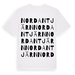 Nordantjärn ordlek t-shirt – ekologisk bomull t-shirt från PinShirt