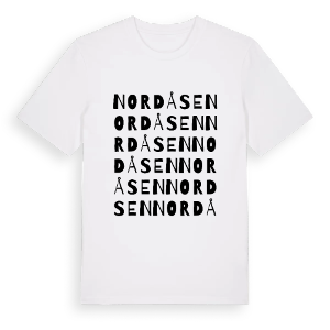 Nordåsen ordlek t-shirt – ekologisk bomull t-shirt från PinShirt