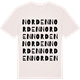 Vintage White t-shirt med Norden ordlek t-shirt