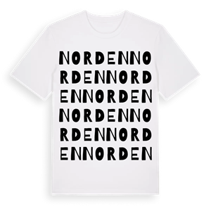 Norden ordlek t-shirt – ekologisk bomull t-shirt från Pinshirt