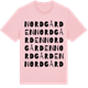 Pink Cotton t-shirt med Nordgården ordlek t-shirt