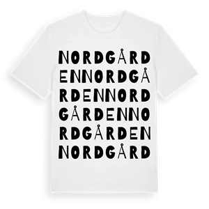 Nordgården ordlek t-shirt – ekologisk bomull t-shirt från PinShirt