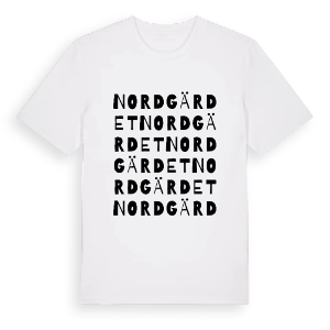 Nordgärdet ordlek t-shirt – ekologisk bomull t-shirt från PinShirt