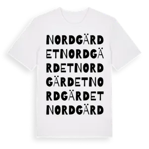 Nordgärdet ordlek t-shirt – ekologisk bomull t-shirt från Pinshirt