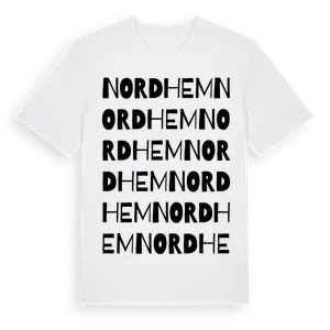 Nordhem ordlek t-shirt – ekologisk bomull t-shirt från Pinshirt