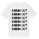 White t-shirt med Nordhult ordlek t-shirt