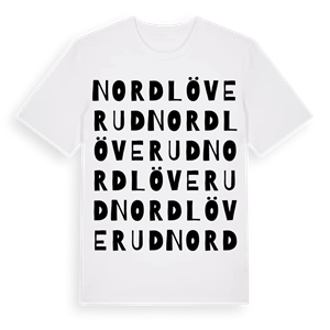 Nordlöverud ordlek t-shirt – ekologisk bomull t-shirt från Pinshirt