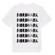 White t-shirt med Nordmark ordlek t-shirt