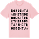 Pink Cotton t-shirt med Nordomtjärnet ordlek t-shirt
