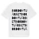 White t-shirt med Nordomtjärnet ordlek t-shirt