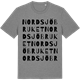 Mid Heather Gray t-shirt med Nordsjöbruket ordlek t-shirt