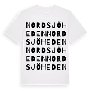 Nordsjöheden ordlek t-shirt – ekologisk bomull t-shirt från PinShirt