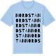 Blue Soul t-shirt med Nordstan ordlek t-shirt
